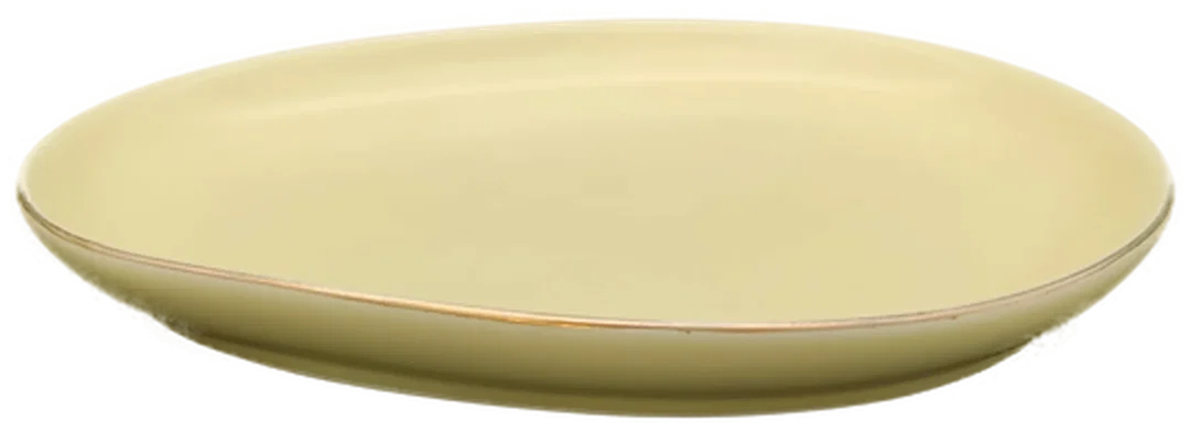 Oster Dessertteller pastellgelb mit Goldrand - Bild 4