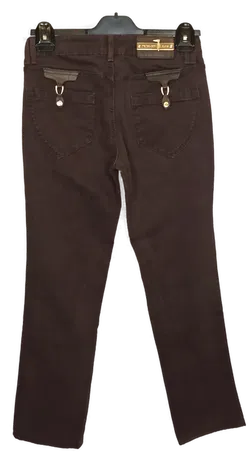 Trussardi Jeans Damen Jeans dunkelbraun Gr. UK 27 - Bild 2