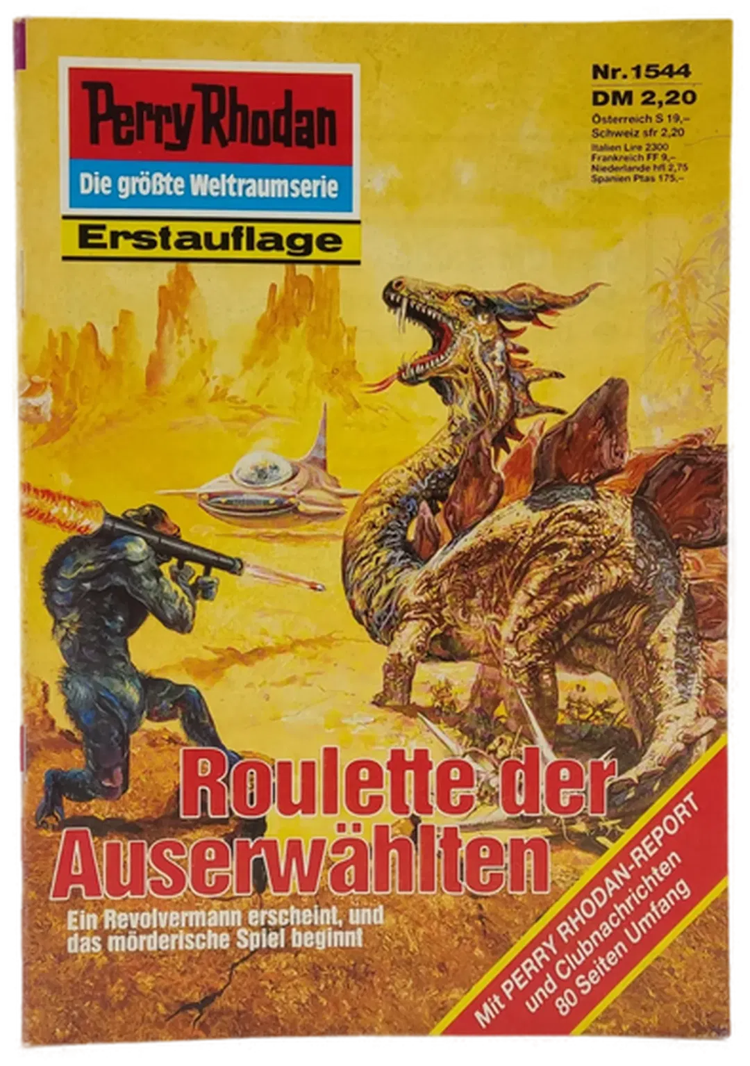Romanheft Perry Rhodan Roulette der Auserwählten Erstauflage Nr. 1544 - Bild 1