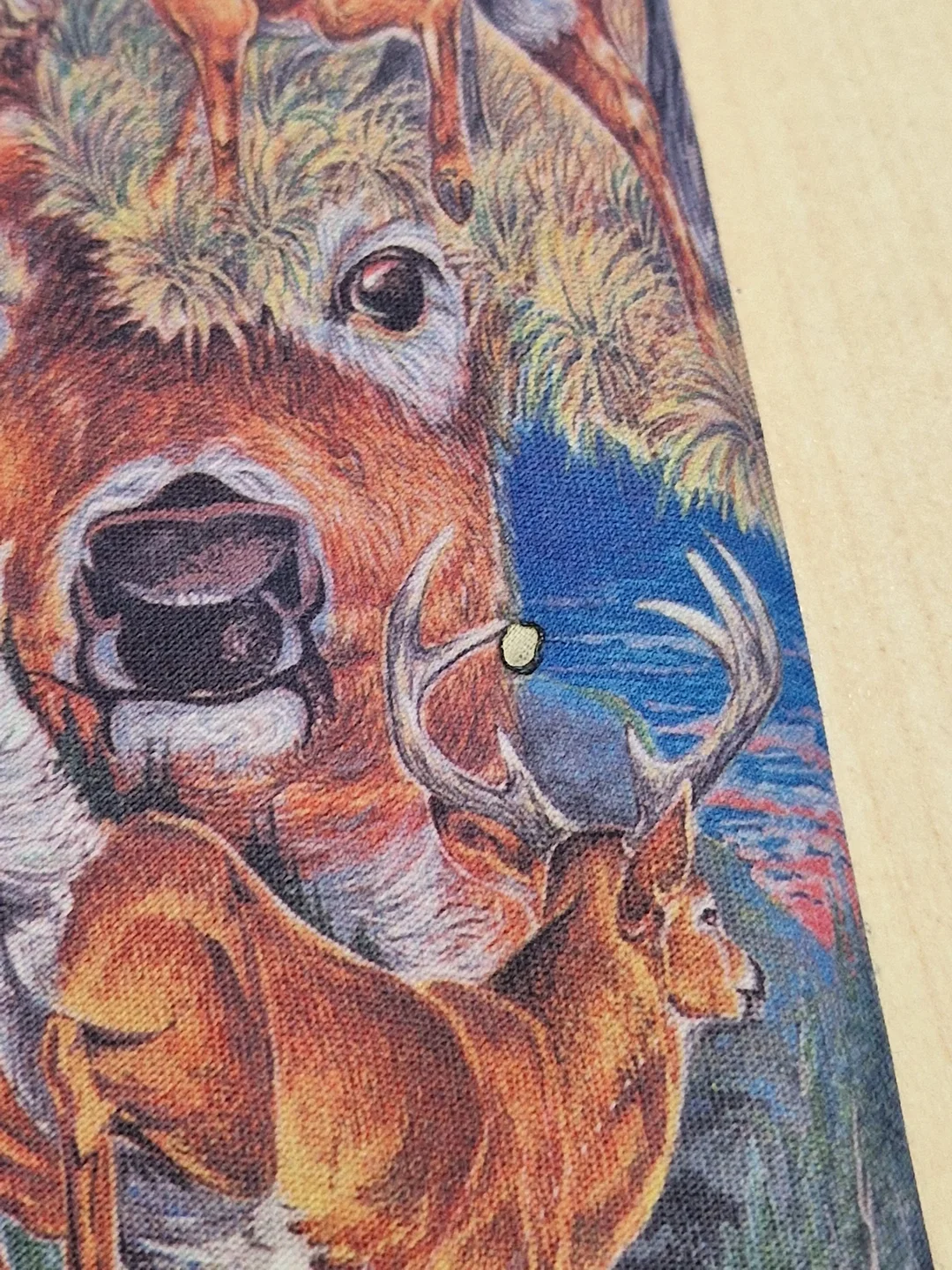 Vintage Ralph Marlin Krawatte "Deer" 1988, Hirsch-Motive – Bild 6