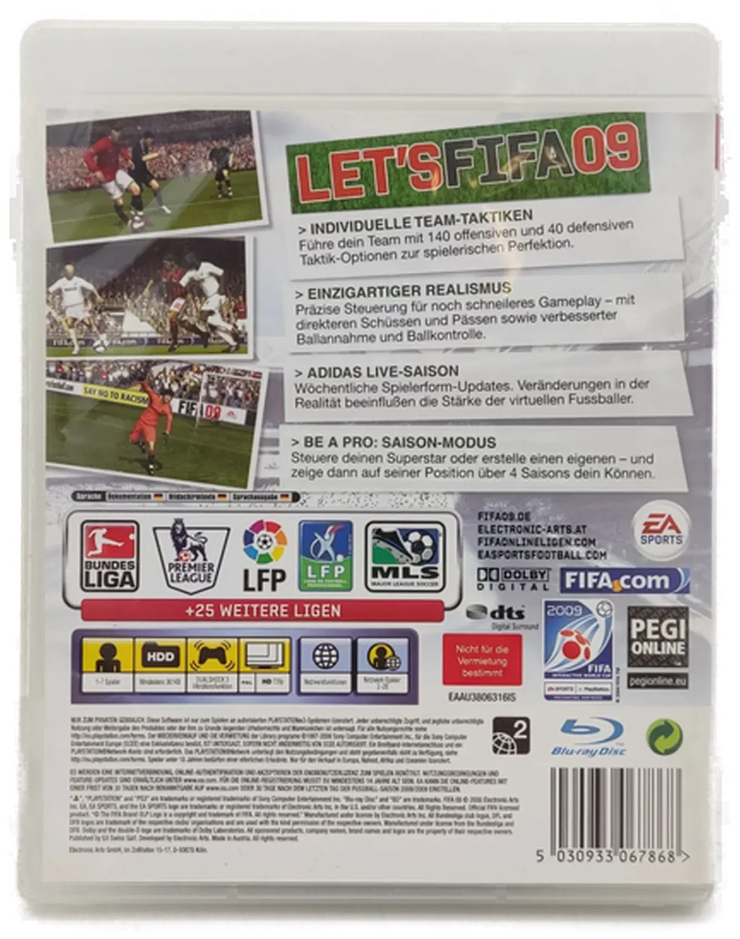 PlayStation 3 "EA Sports FIFA 09" – Bild 2