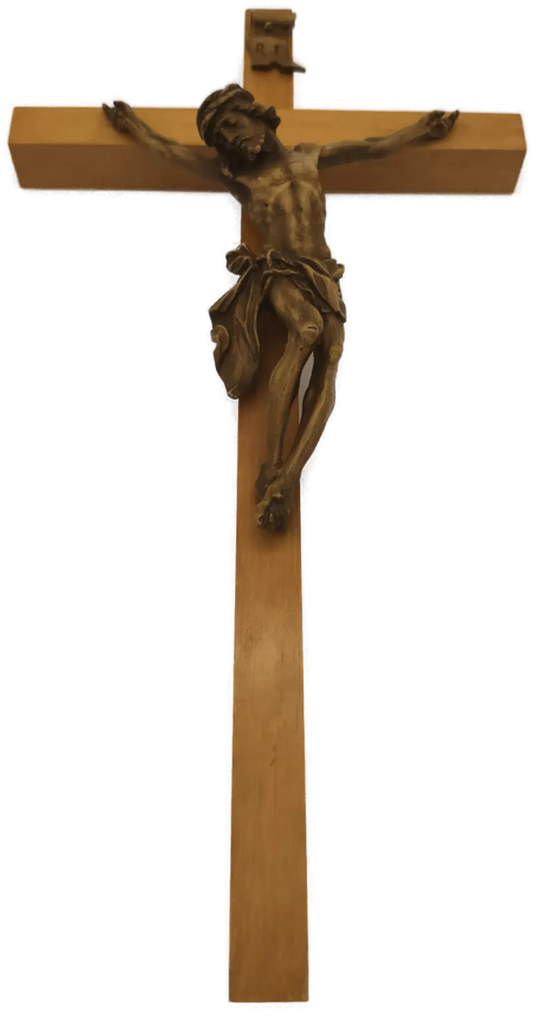 Holzkreuz mit Jesus 37 cm hoch - Bild 1