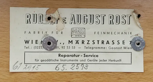 R&A Rost Wien - Theodolit – Bild 2