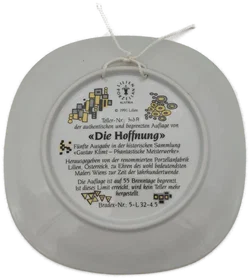 Lilien Porzellan Wandteller 5er-Set 