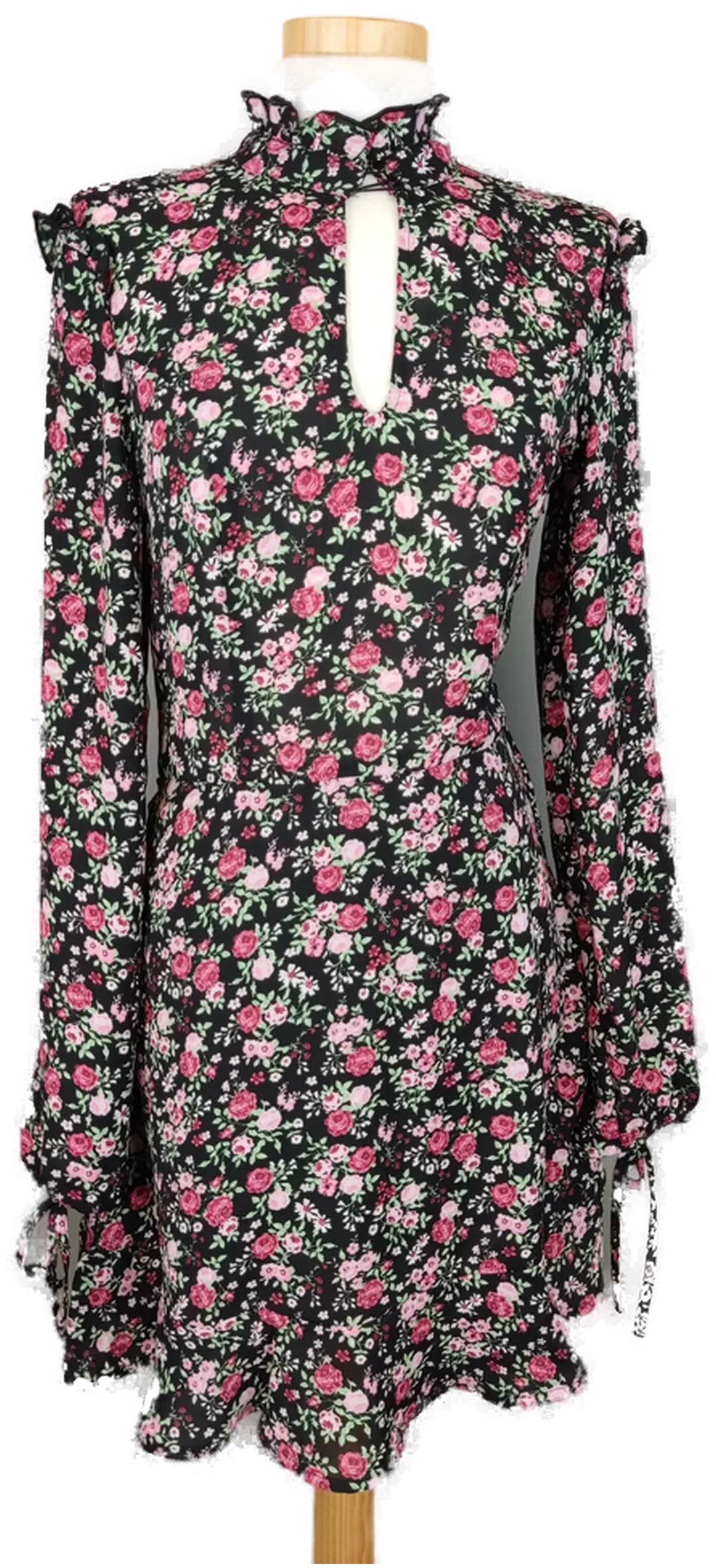 H&M Kleid mit Blumenmuster - XS/34 - Bild 1