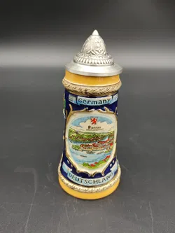 Kleiber - Handbemalter kleiner Bierkrug mit Deutschland Motiv - Bild 4