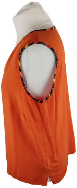 Damen Top Orange Viskose | Sommerleuchtend – Vorschau 2