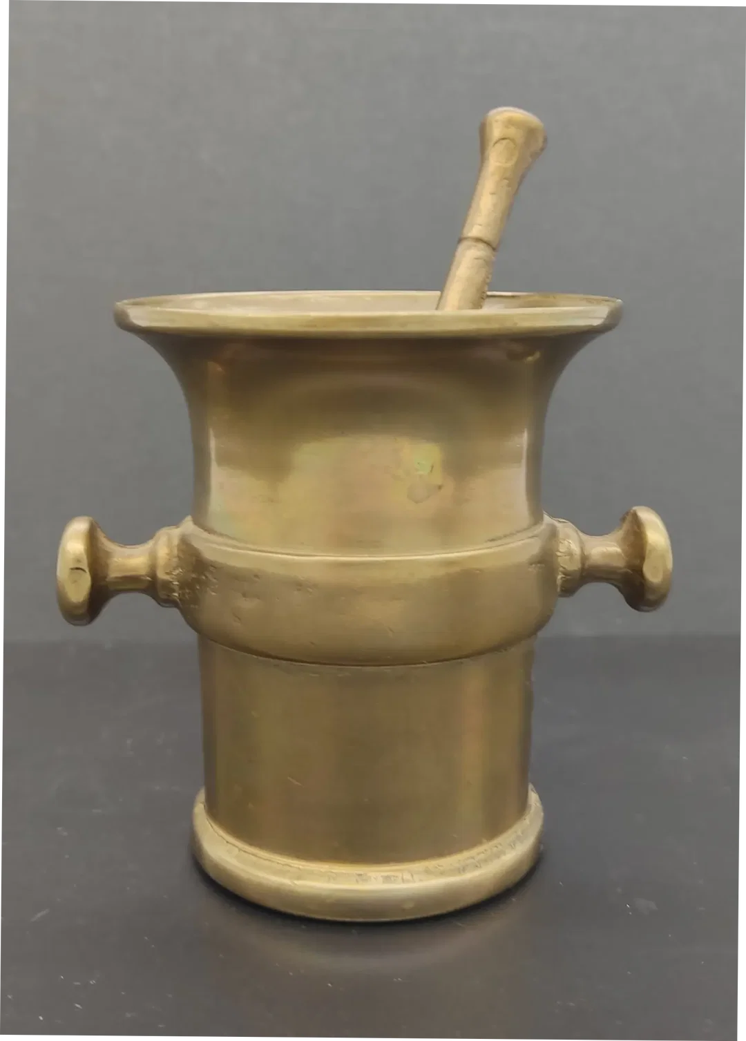 Vintage Messing Mörser und Stößel Höhe ca 8cm Ø ca 7,5cm  – Bild 2