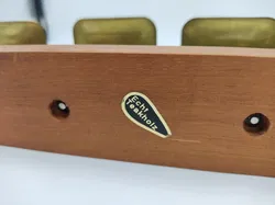 Mid Century Kerzenständer aus Teak & Messing - Bild 4