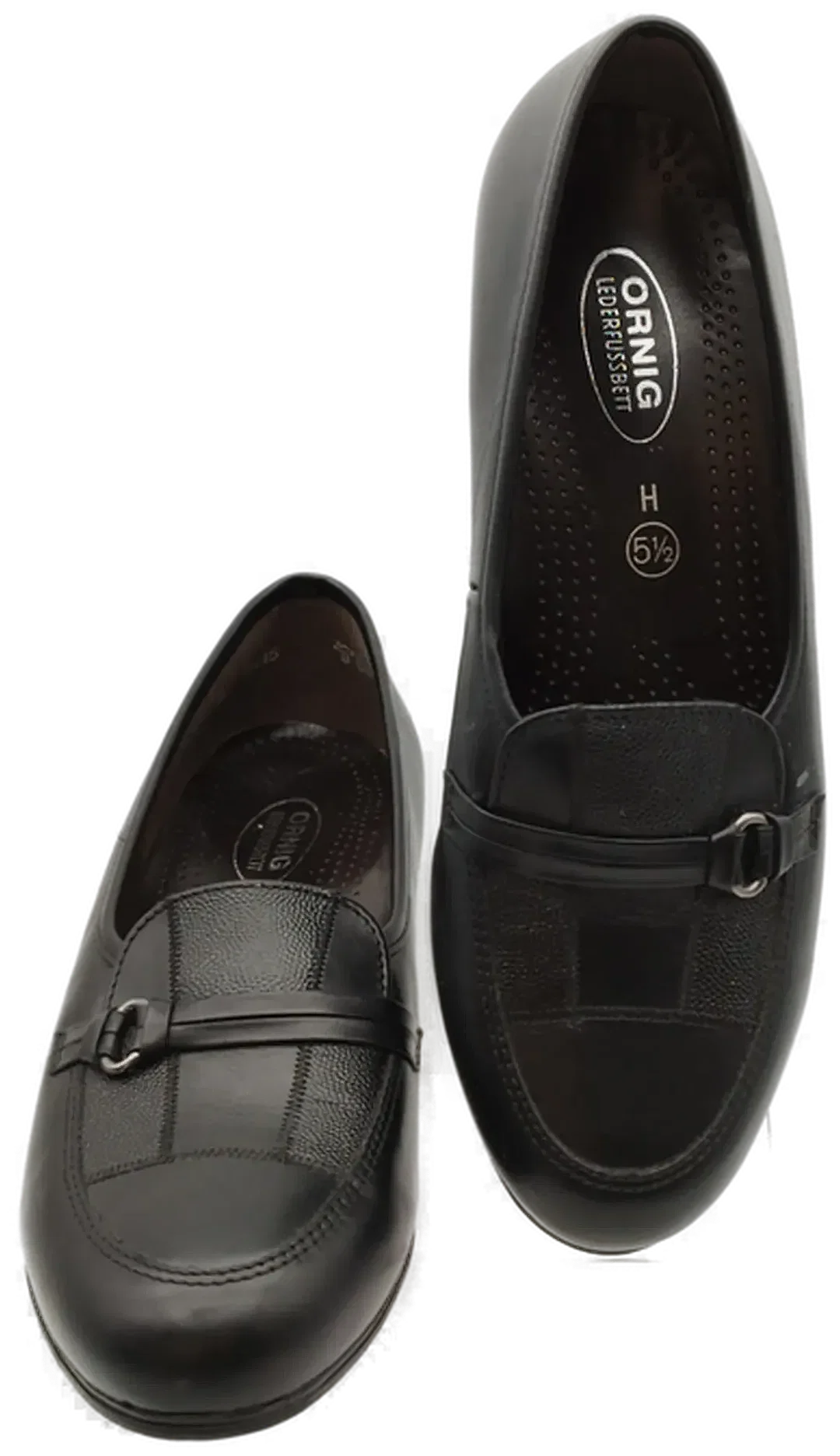 Damen Slipper Mit Absatz Marke Ornig Gr. 38,5 | Zeitloser Chic - Bild 1