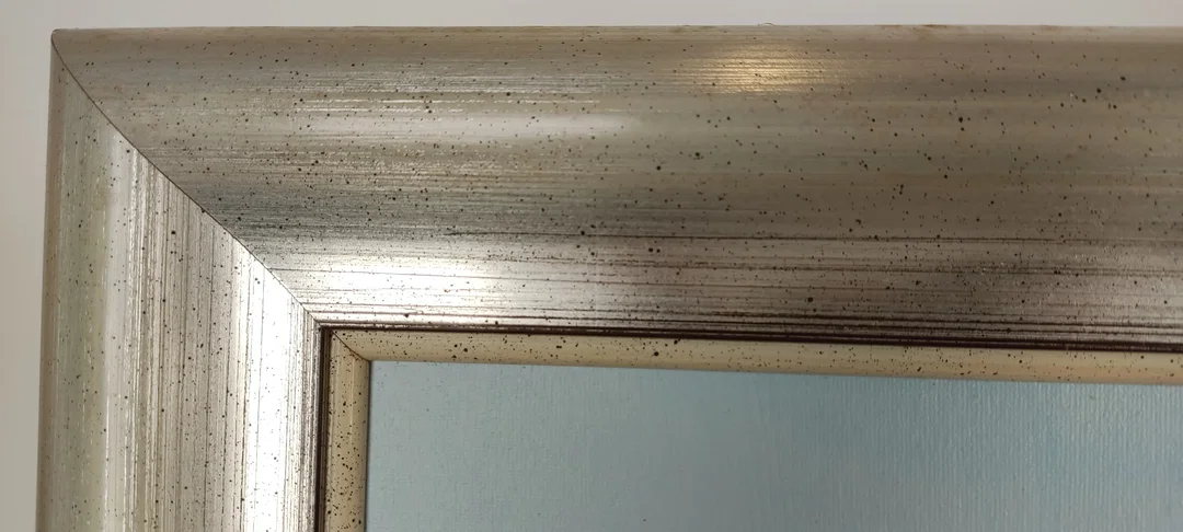 Ölgemälde Leinwand Silberrahmen | Einmaliges Unikat 62X54 cm – Bild 7