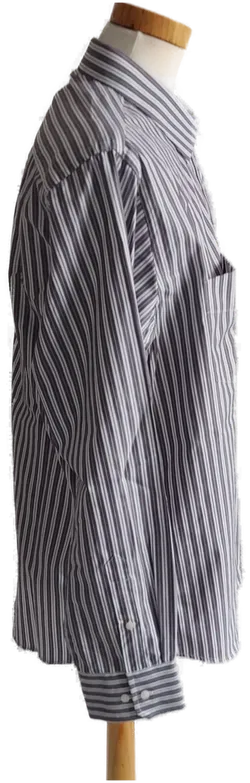 COMMANDER Herrenhemd langarm weiß/violett gestreift - Gr.43 - Bild 2