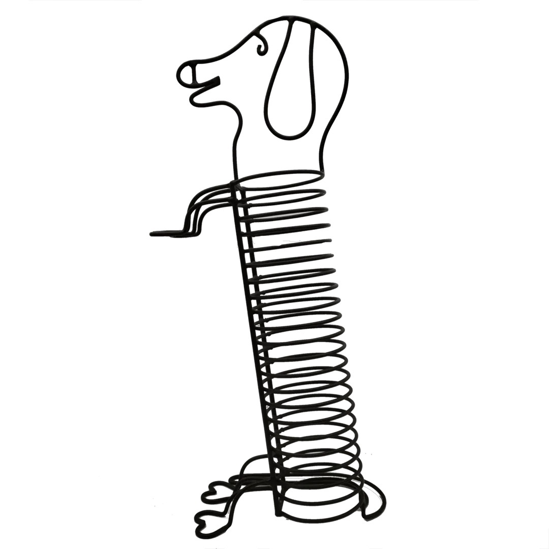 Witziger Spiral Dackel Halter - 1980er / VINTAGE - Bild 1