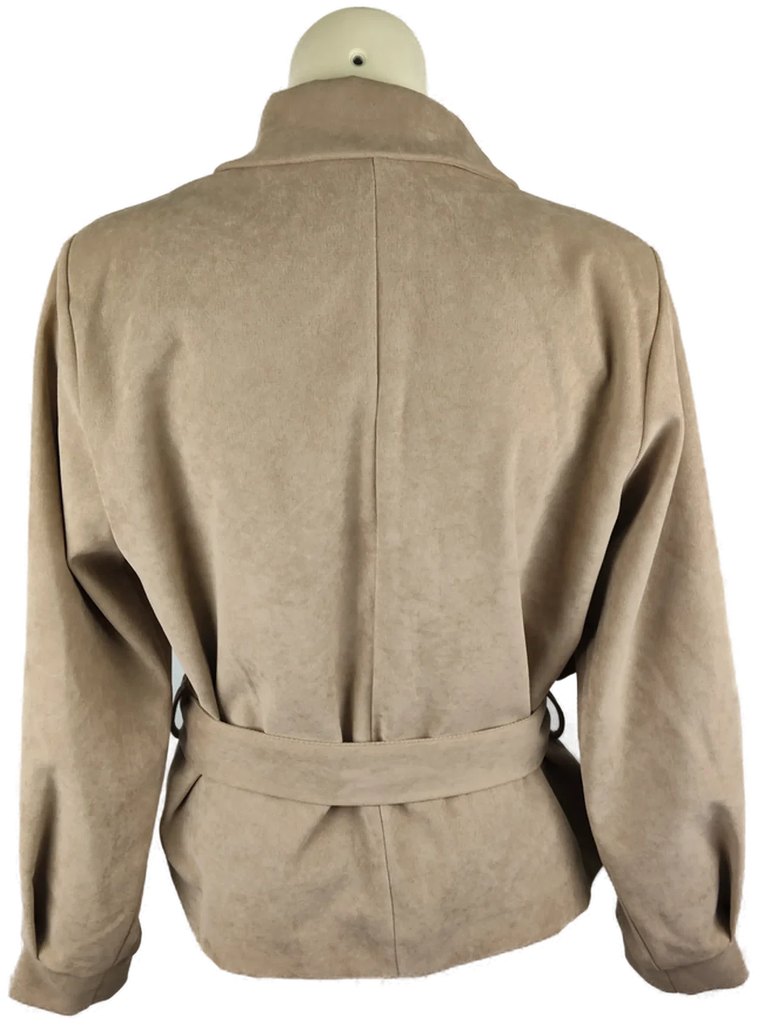 Damenjacke Sa. Hara in Beige mit Bindegürtel | Zeitloser Stil – Bild 3