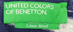United Colors of Benetton Kindertop blau/weiß Gr. XS/ECH - Bild 3