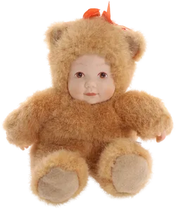 Anne Geddes Baby Puppe im Bärenkostüm – Sammlerstück - Bild 1