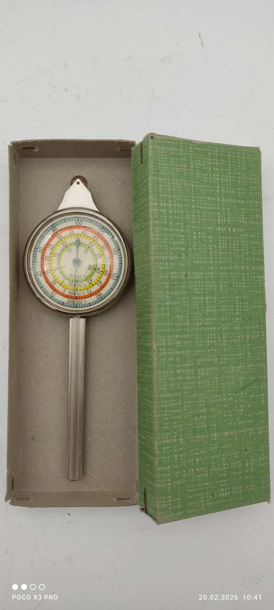 Antikes Kartenmesser, Kurvimeter - Bild 1