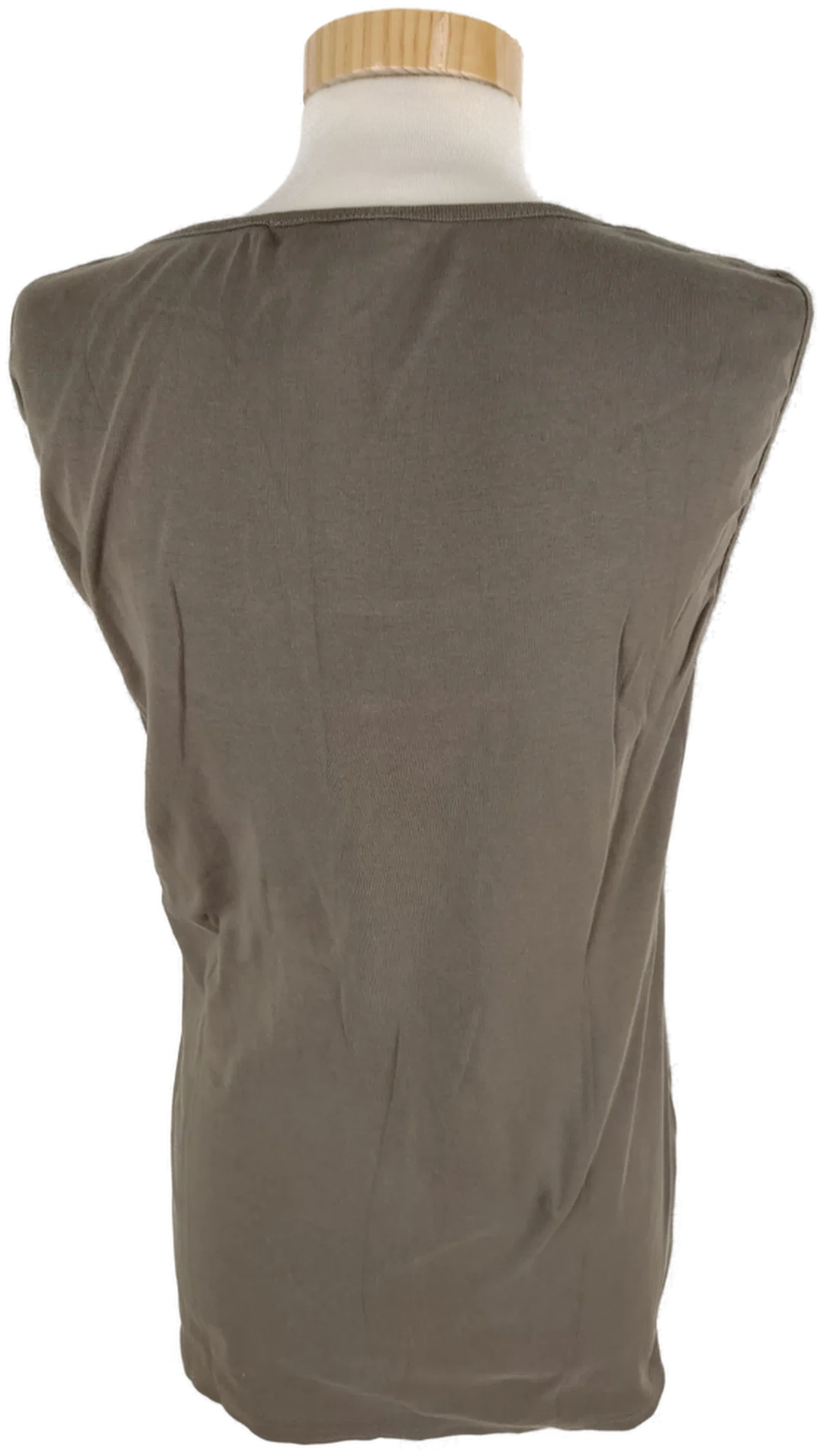 T-Shirt "Bonita", ärmellos mit eckigem Ausschnitt, khaki, Größe XL – Bild 3