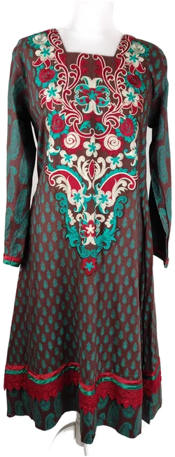 Damen Midikleid Sonstige Baumwolle Gr. M | Einmaliges Unikat - Bild 1