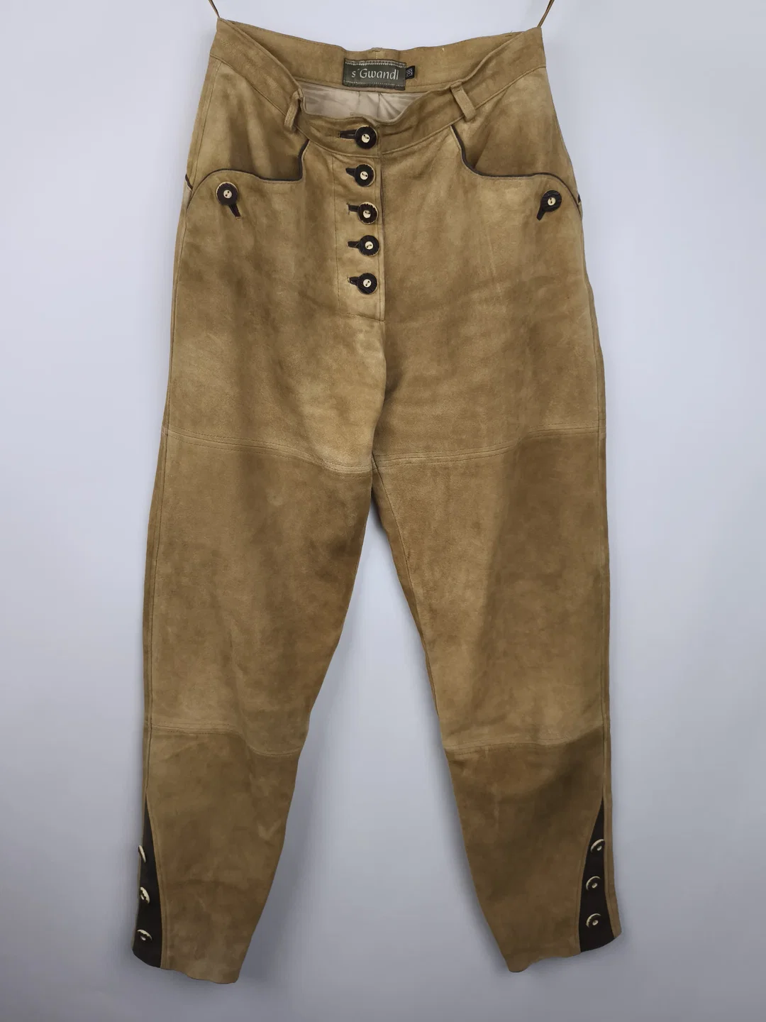 s´Gwandl Trachtenlederhose, Lederhose Damen, Gr. 38 - Bild 4