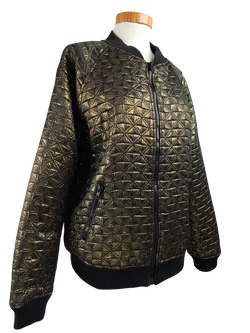 Denim Co Damen Jacke, gold/schwarz - Gr. L/40 - Bild 3