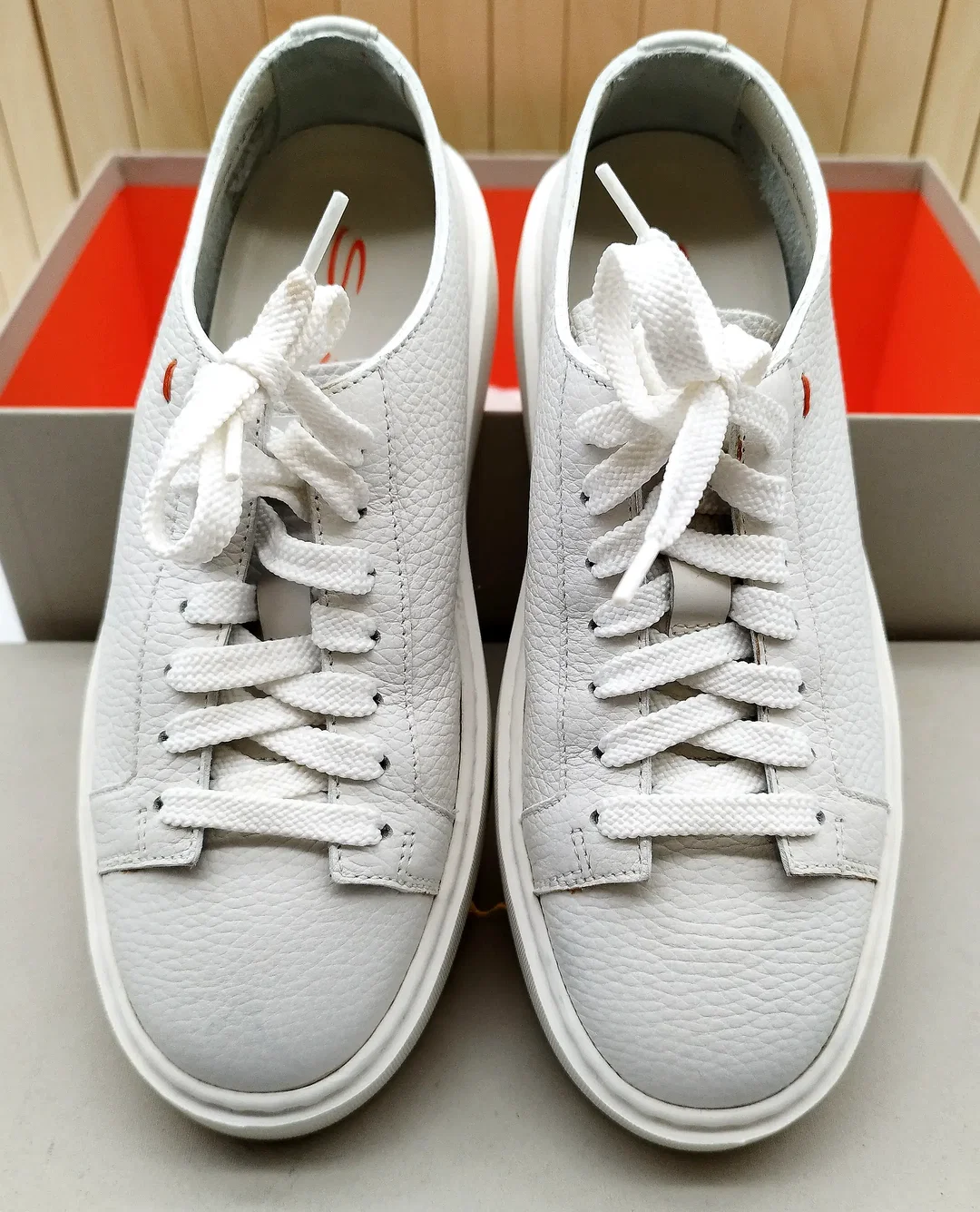 Santiano Sneaker Weiß Leder, Gr. 35 | Wie Neu – Bild 2