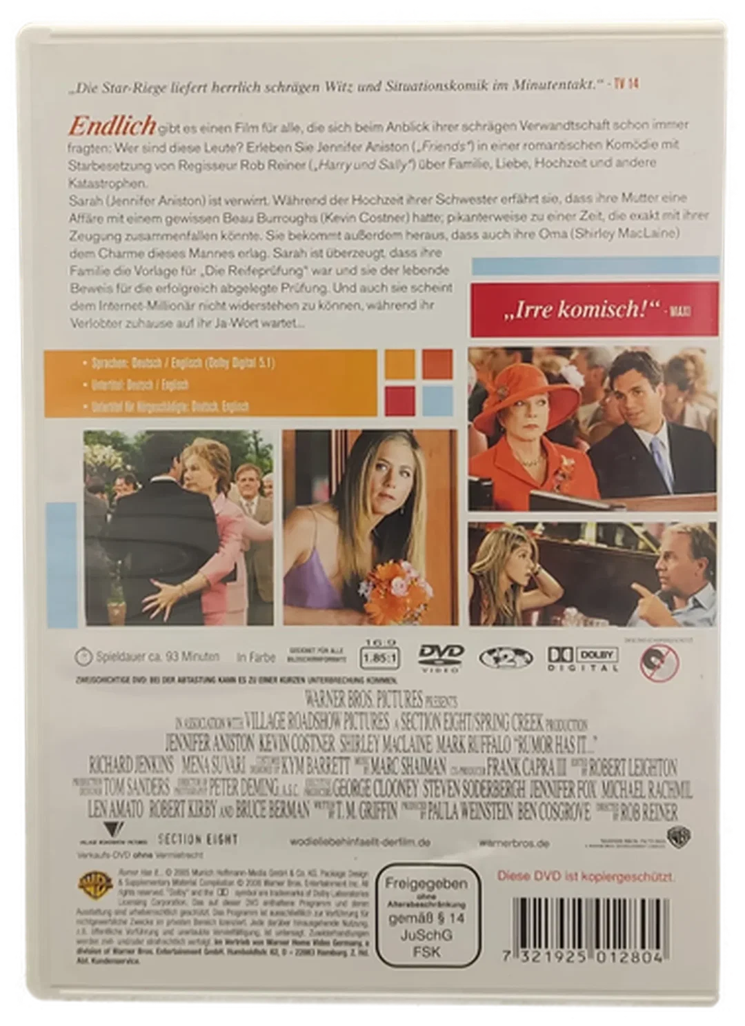 DVD "Wo die Liebe hinfällt... Basierend auf einem wahren Gerücht" mit Jennifer Aniston und Kevin Costner – Bild 2
