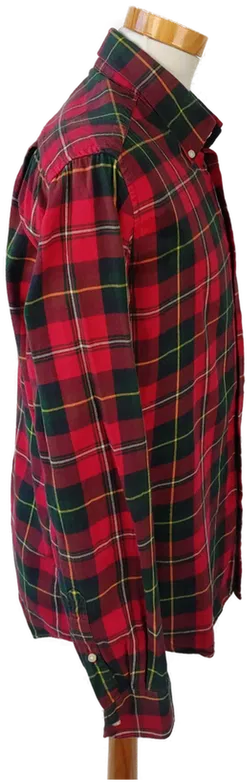 Barbour Herrenhemd rotgrün kariert M - Bild 3