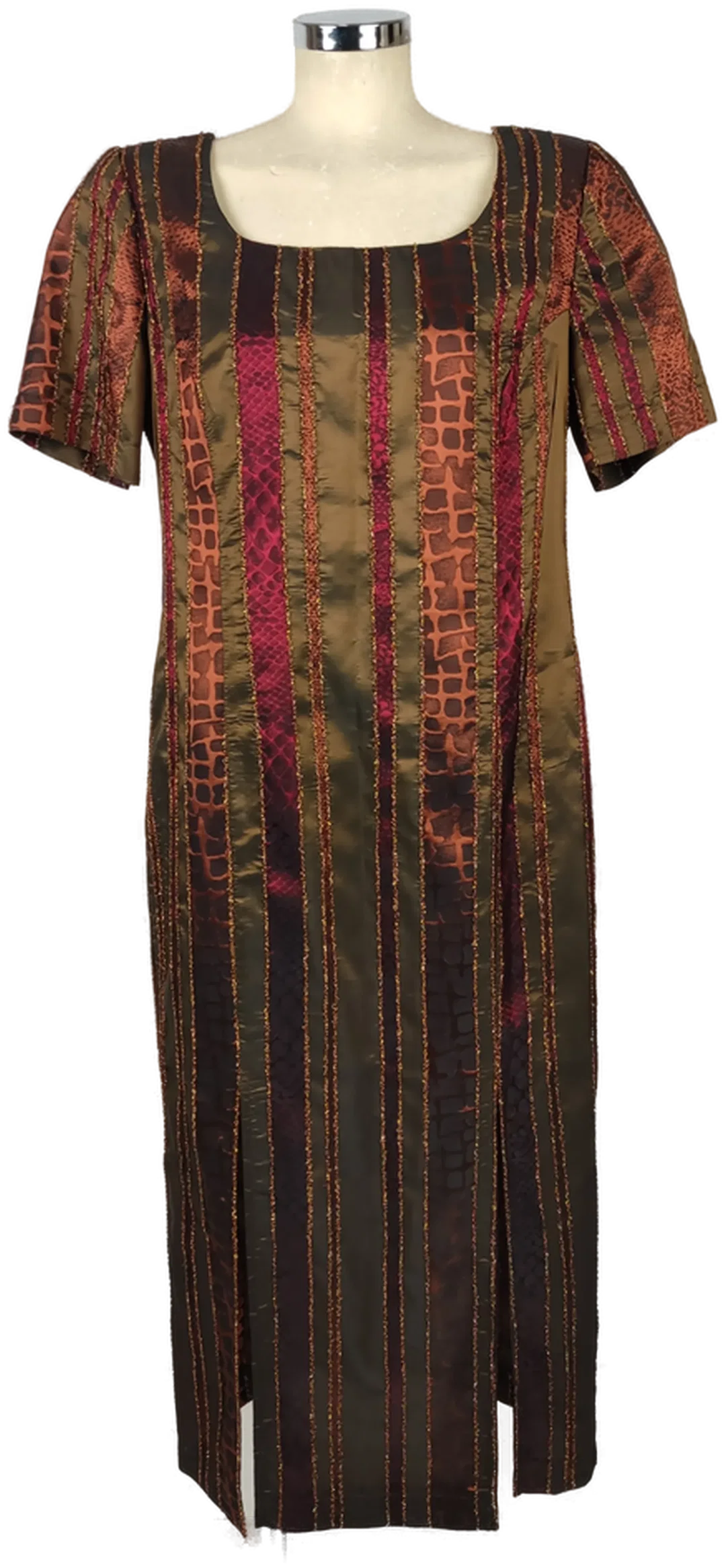 Maxi-Abendkleid Bronzestreifen | Petra  Wiechmann - Bild 4