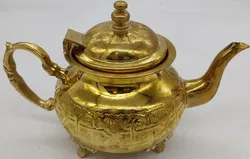 Mokka / Tee -Kanne aus Messing - Bild 3