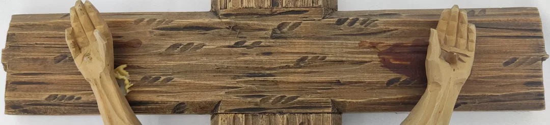 Großes Holzkreuz Kruzifix – Bild 4