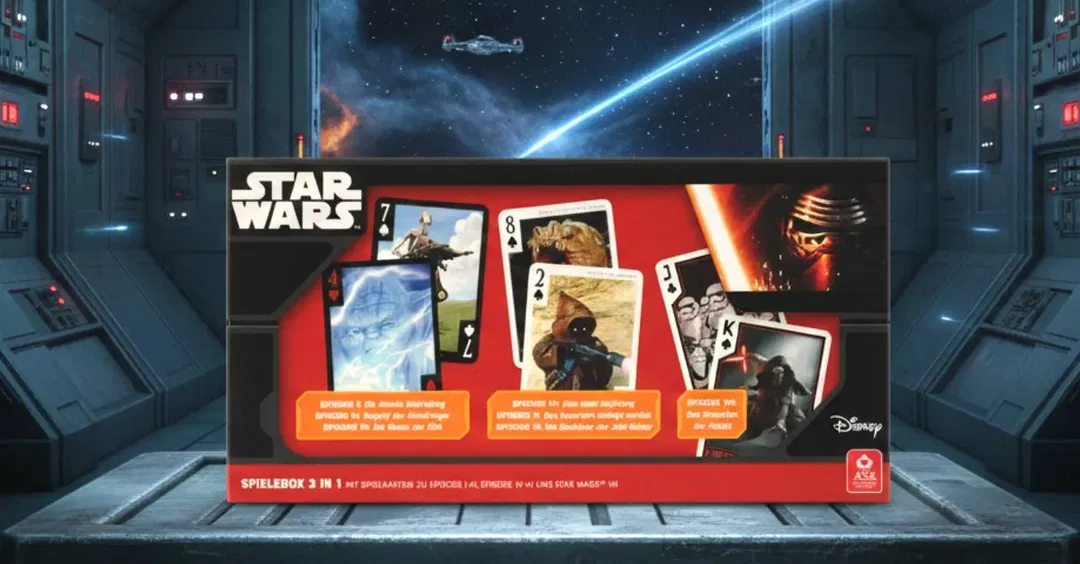 Star Wars Spielbox 3 in 1 – Spielkarten Episode I–III, IV–VI & VII – ASS Altenburger - Bild 1