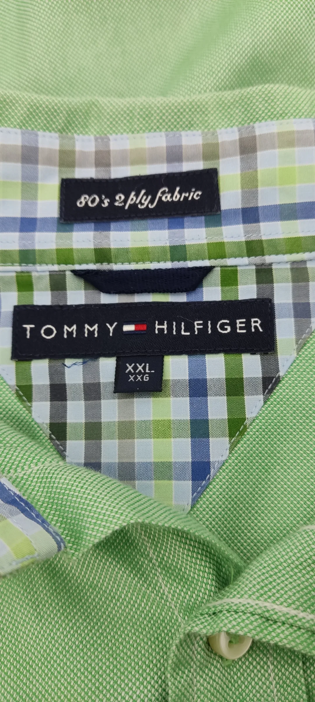 Tommy Hilfiger Herren Hemd grün Gr. XXL – Bild 2