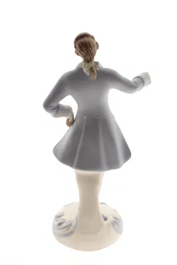 Porzellanfigur Mann im Rokoko-Stil – Handbemalt, Made in Czechoslovakia – H. ca. 23,5 cm - Bild 3