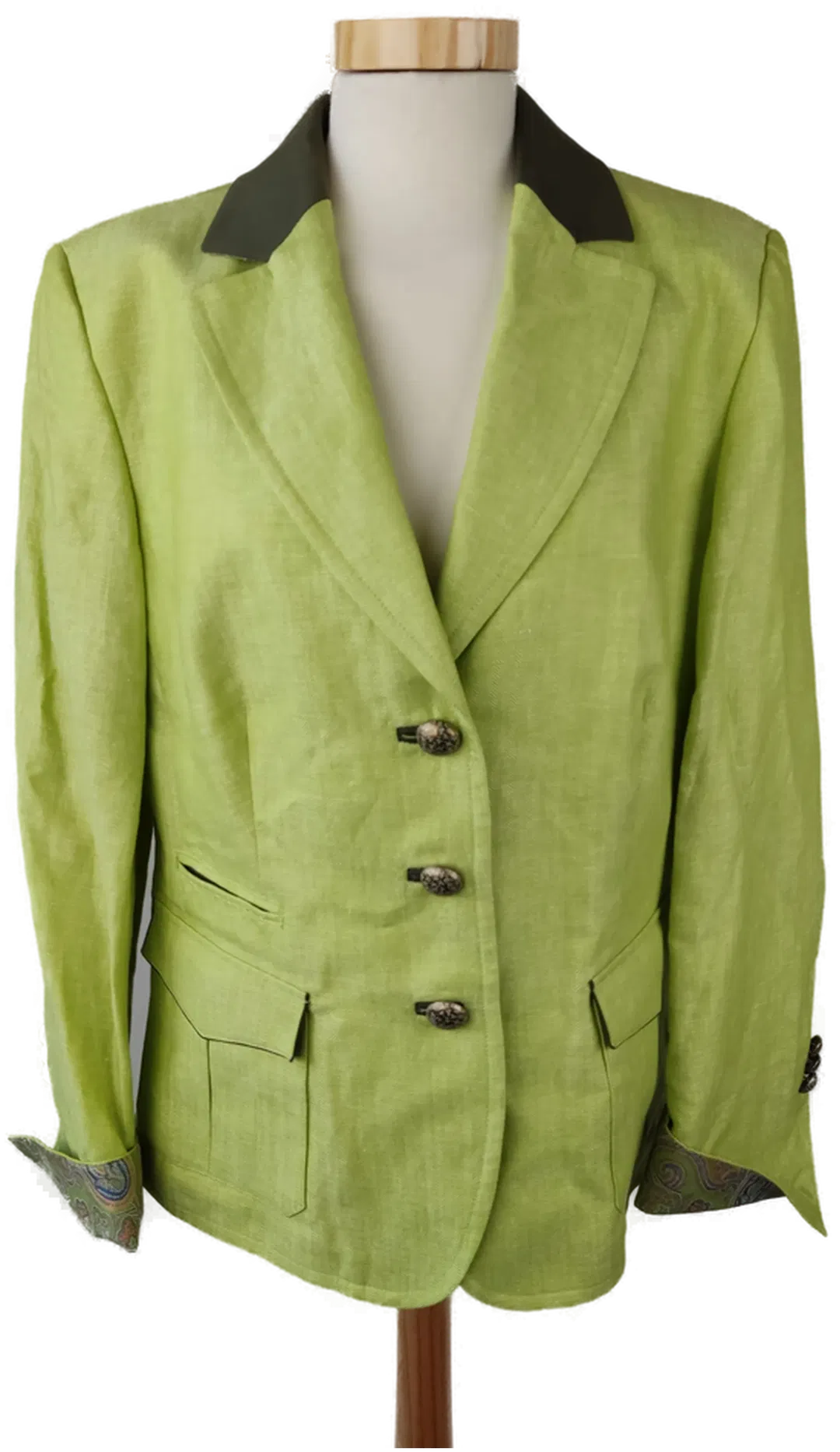 Bauer Damenblazer Ziermanschetten limettengrün - 44 - Bild 1