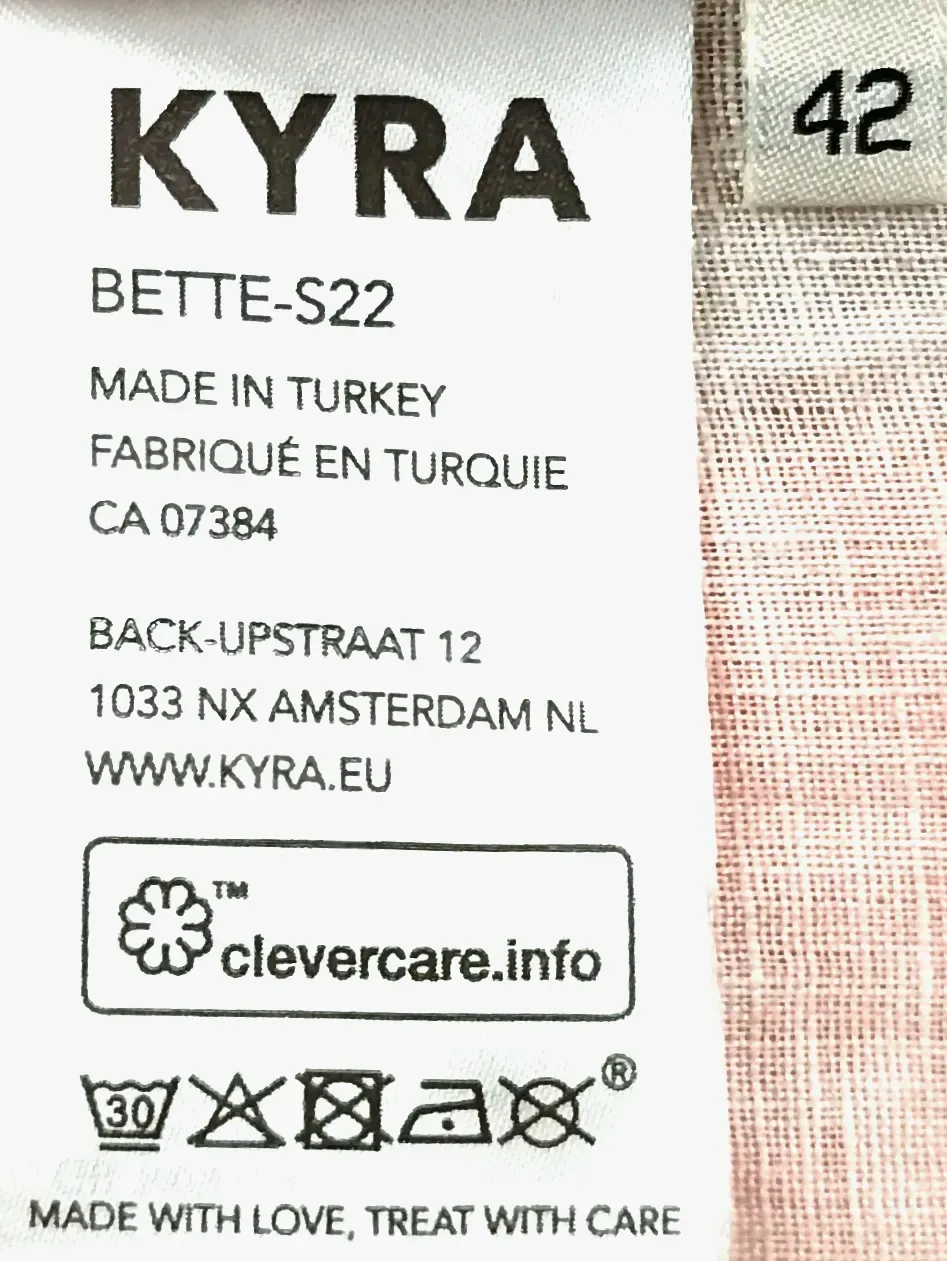 Kyra Midi-Hemdblusenkleid gemustert Gr. 42 – Bild 4