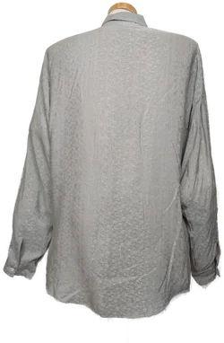 Versace Herren Hemd grau Gr. 52 Vintage - Bild 4