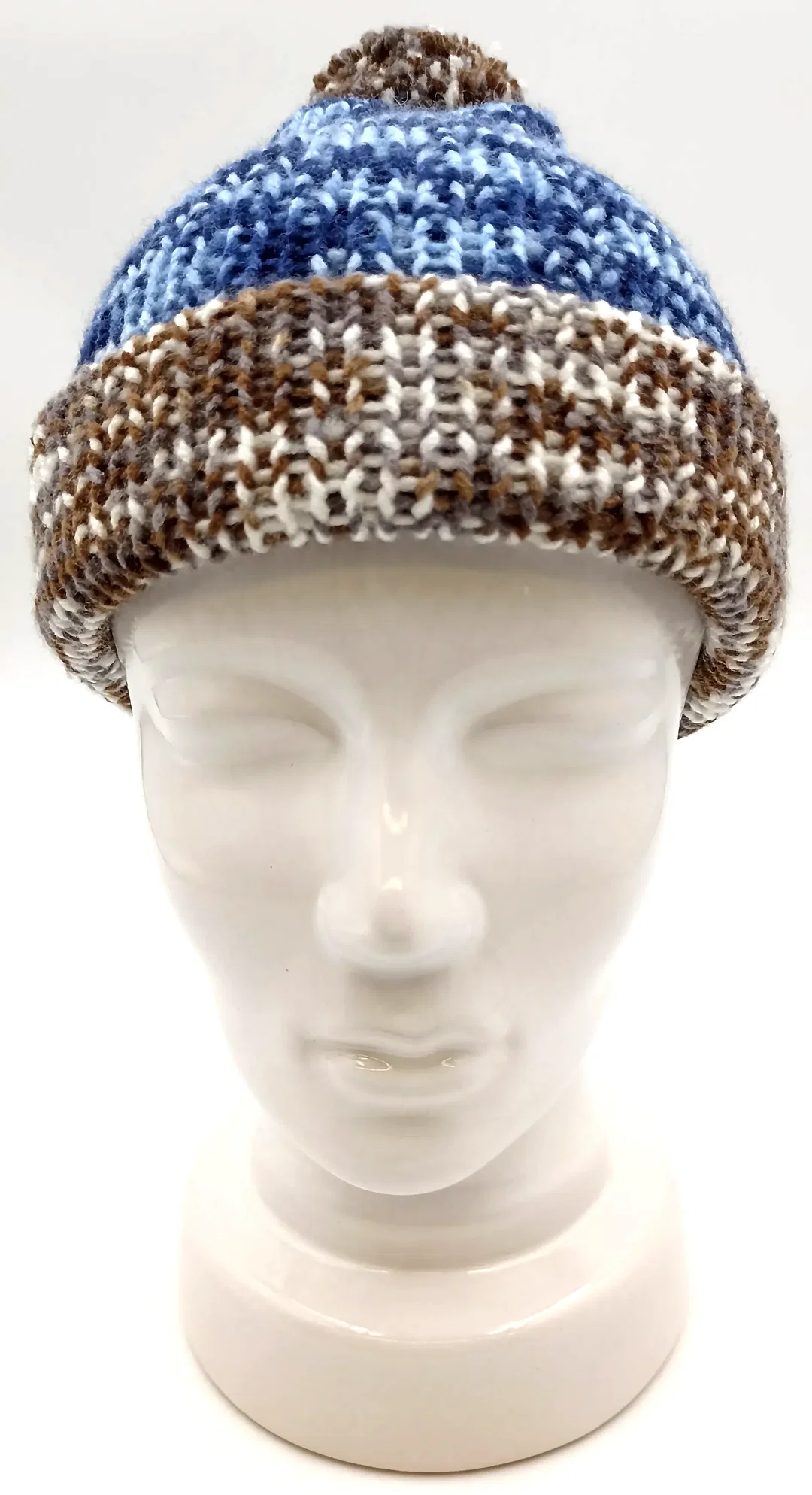 Handgestrickte Pudelmütze – Bild 2