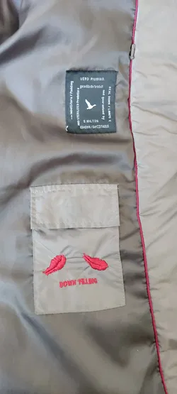 S.Milton, Luxuriöse echte Daunenjacke, erdfarben, verdeckte Knopfleiste, Damen - Gr.40 - Bild 5