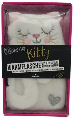 ED the Cat Wärmflasche „Kitty“ – mit flauschigem Kuschelbezug in Katzenform - Bild 1