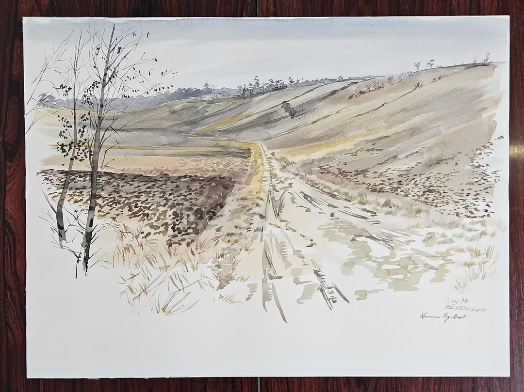 Aquarell Gemälde - Purkersdorf 1979 - Bild 1