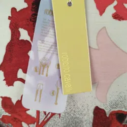 Roberto Cavalli Midikleid mit Schlangenschmuck - L, 94% Viskose, 6% Elasthan - Bild 4