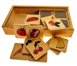 Vintage Memory aus Holz - Bild 3