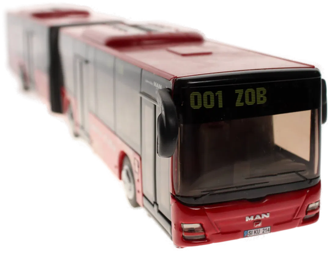 Siku MAN Lion’s City Gelenkbus – Maßstab 1:50 – Rot – Modellbus - Bild 4