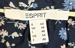 Esprit Damenbluse gemustert blau Gr. XXL – Vorschau 3