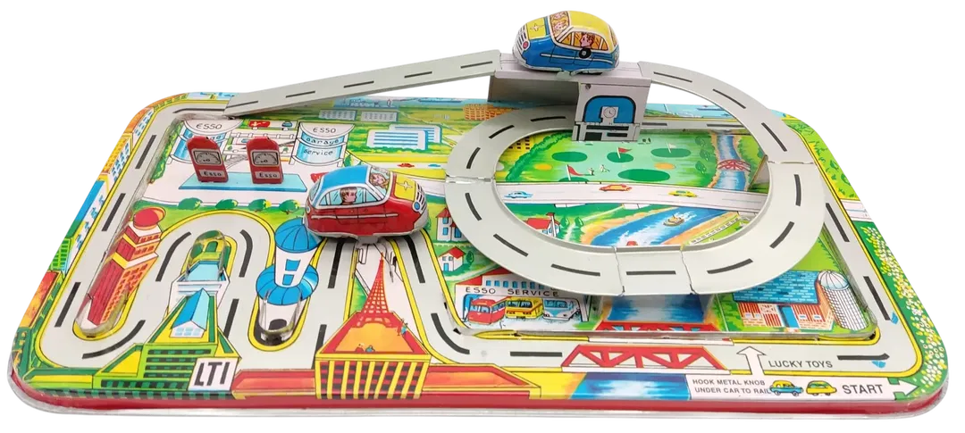 Highway Set - Vintage Blechspielzeug - WELBY  - Bild 4