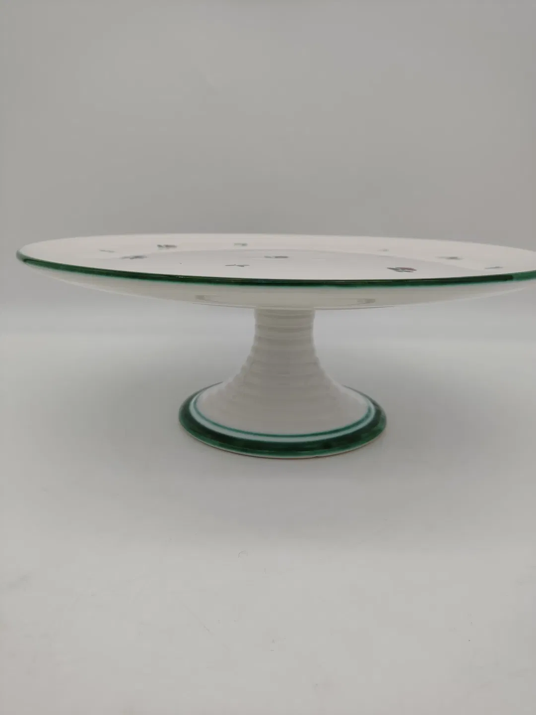 Gmundner Keramik - Große Tortenplatte 'Streublumen' Ø31cm - Bild 1