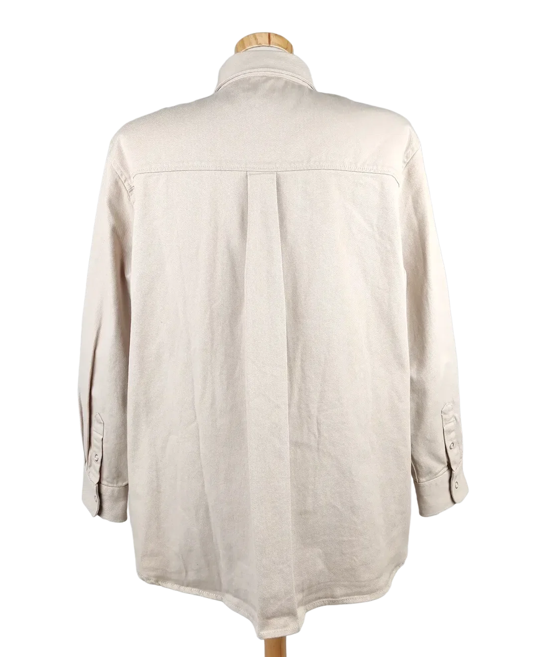 Weekday Herren Denim Hemdjacke, beige - Gr. M  – Bild 2