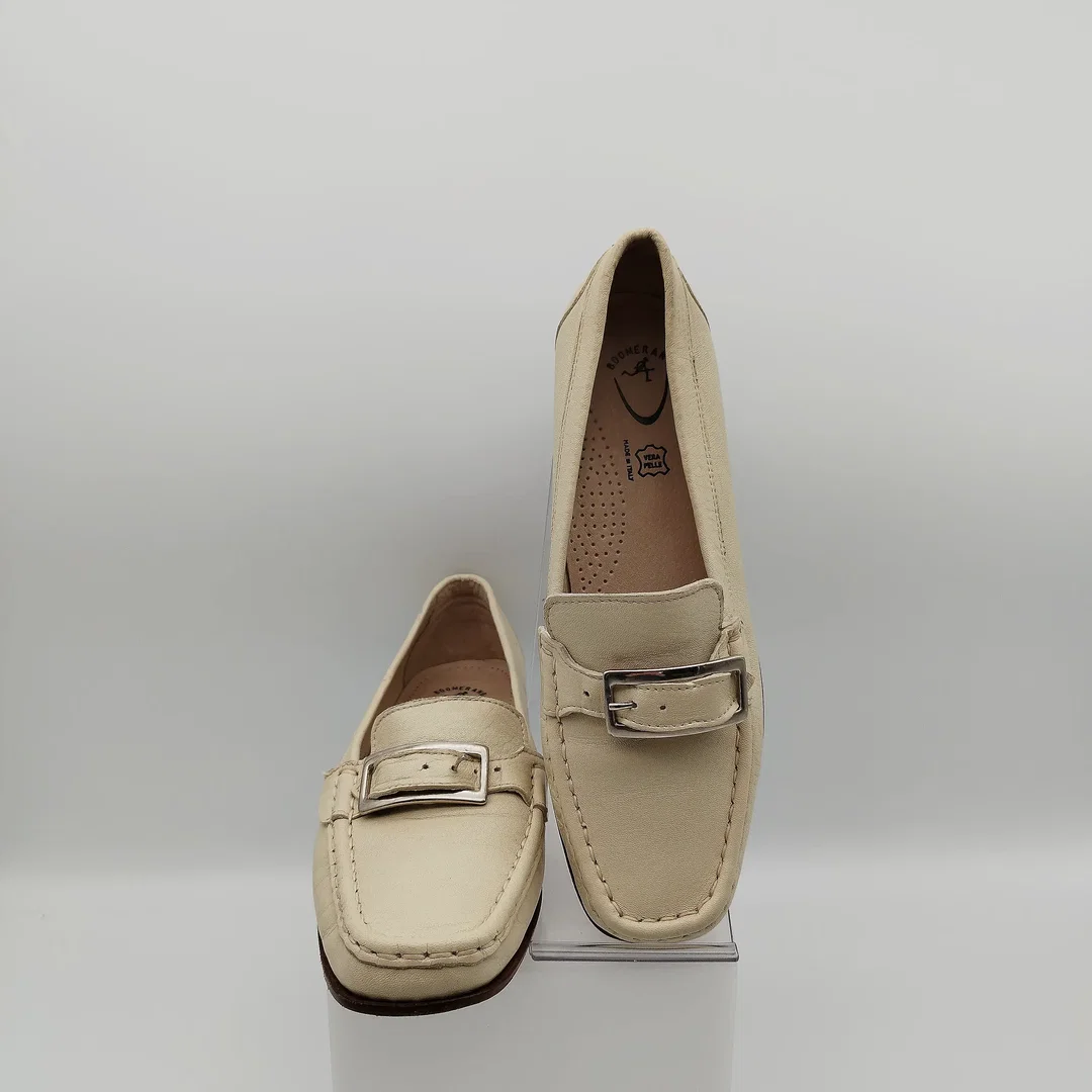 Damen Mokassins / Slipper, Leder, Gr. 39 - Bild 4