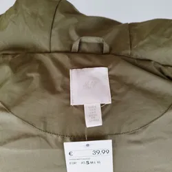 Steppweste H&M Khaki Mit Kapuze S | Ungetragenes Unikat - Bild 5